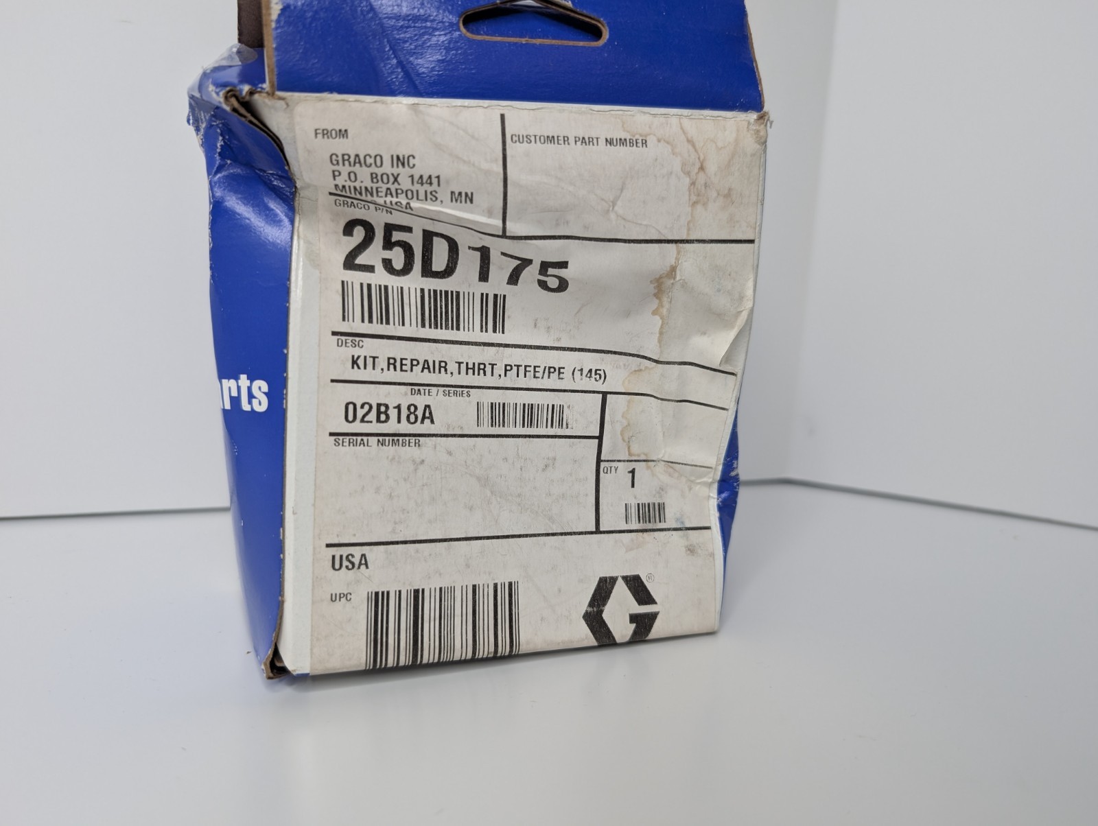 GRACO 25D175 – Repair Kit, Thrt, PTFE/Pe (145)