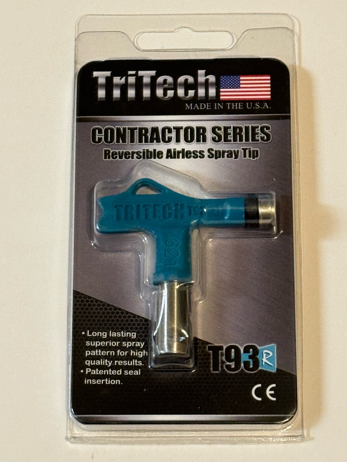 NEW! TriTech T93R 200-621 Contractor Professional Airless Spray Tip and Seal 621