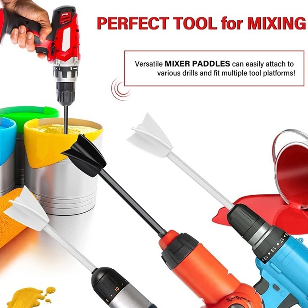 Paint Mixer Drill Attachment Paint Mixer Resin Drill Mixer Paint FQLO