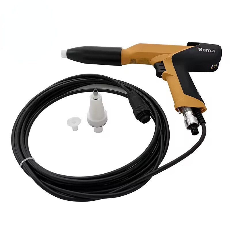 Gema 04 Manual Electrostatic Powder Spray Gun 2pcs nozzle 4.5m Gun line