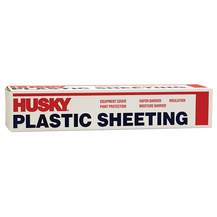 x 400′ Poly‐America CF00709C Husky Clear .7‐Mil Low Density Plastic Sheeting