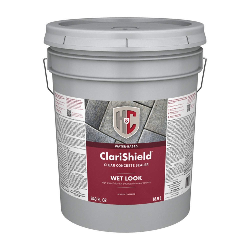 H&C 50.100205-20 Concrete Floor Sealer,Clear,5 gal,Pail 38EK26
