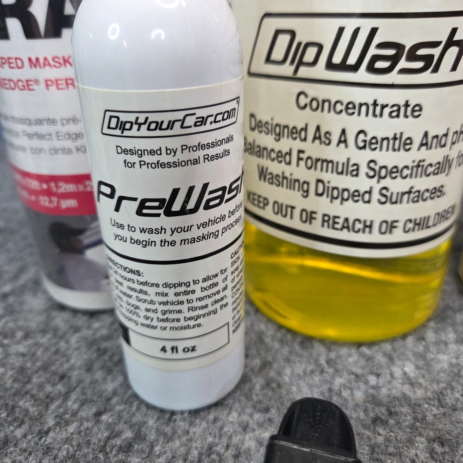 DYC DipYourCar Dip Wash Concentrate Prewash Coat PreDip Spray Tape Drape LOT