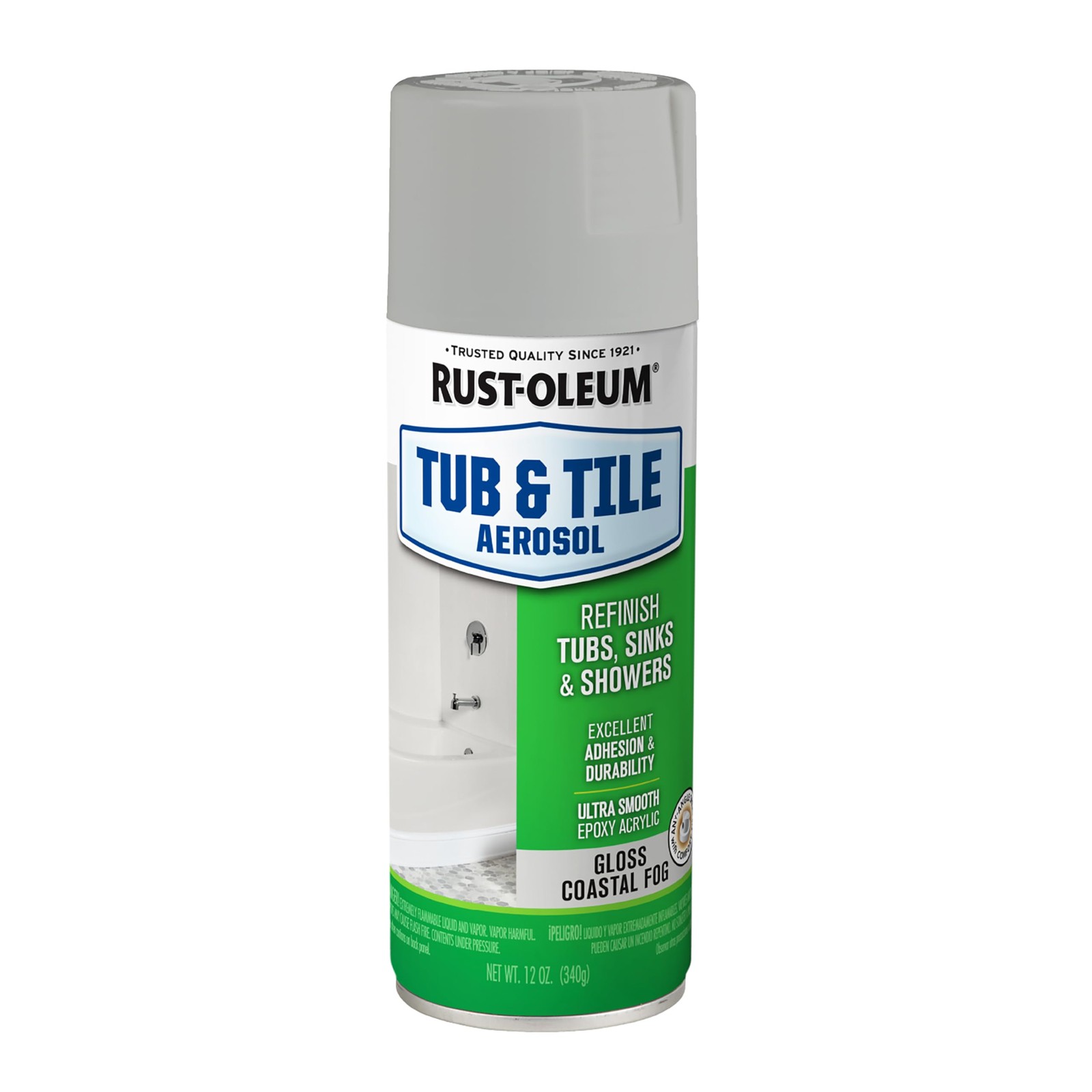 Rust-Oleum 385291 Specialty Tub & Tile 12 Ounce (Pack of 1), Coastal Fog
