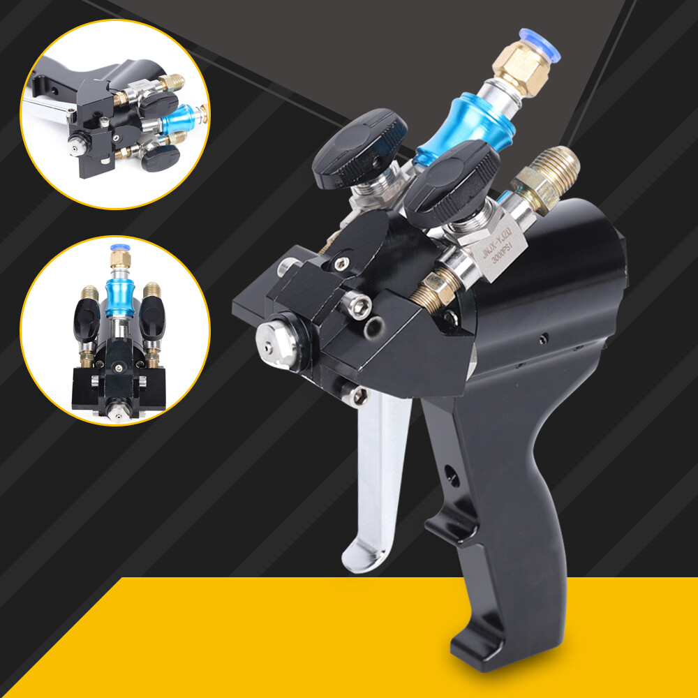 Air Purge Spray Gun Self Cleaning Polyurethane P2 PU Foam Spray Gun 35Mpa Black
