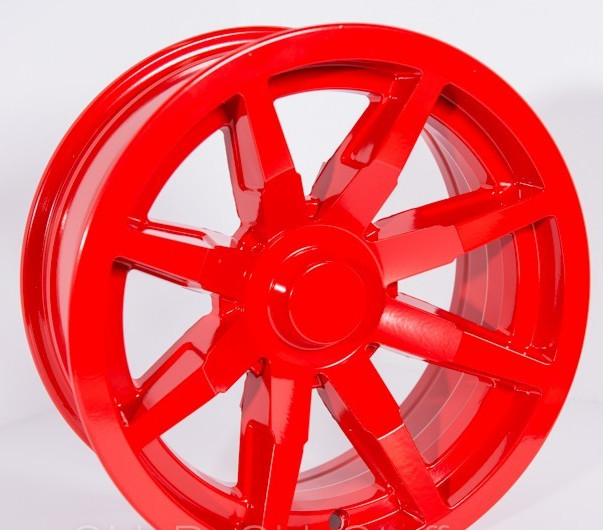 Flam Red powder coating powder High Gloss by Remcoat 5 lb 85% Gloss