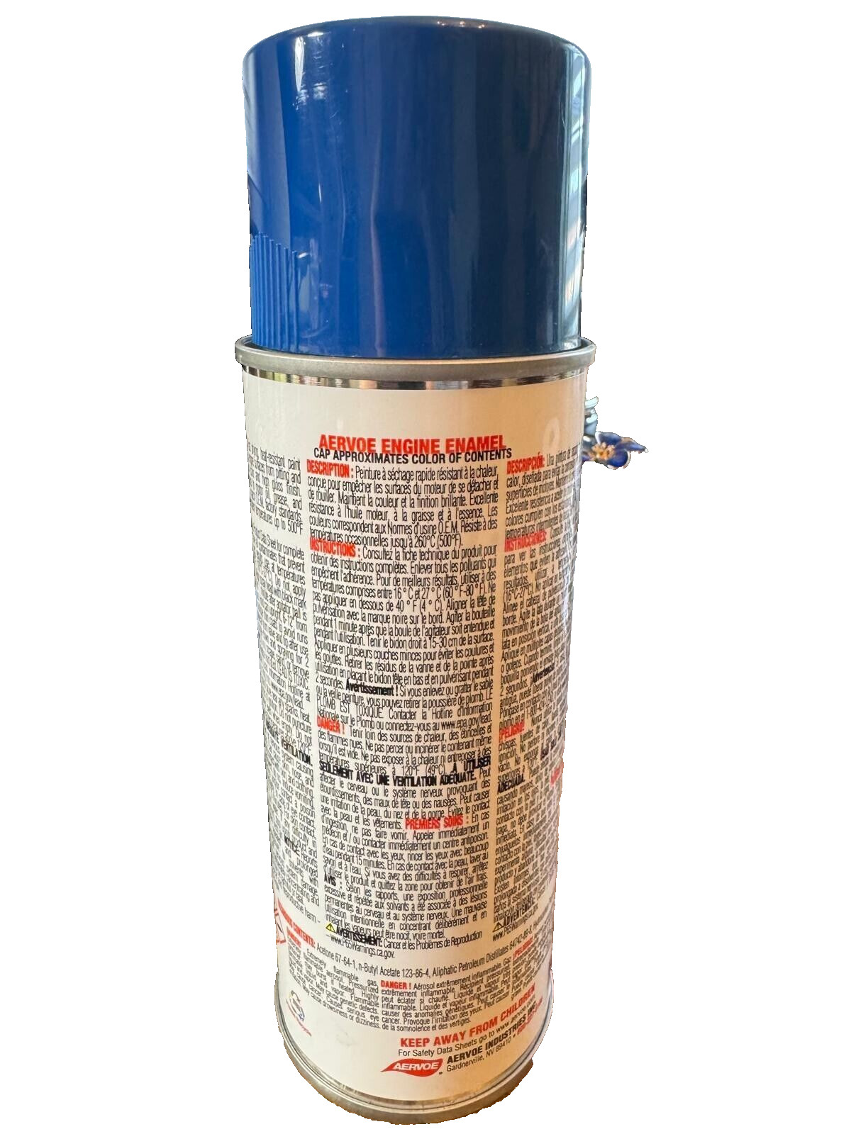 Aervoe 560 Engine Enamel Paint Blue Ford 12 Oz 5-Pack Includes 3 Torque Gloves