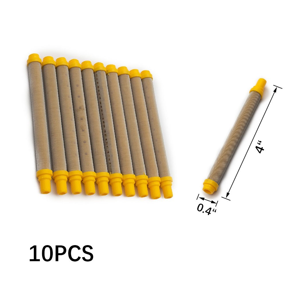 10pcs 100Mesh Airless Spray Tool Fine Filters Insert Stainless Steel Replacement