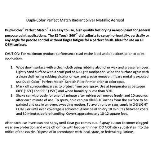 Dupli-Color EBCC03387 Perfect Match Automotive Spray Paint – Chrysler Radiant…
