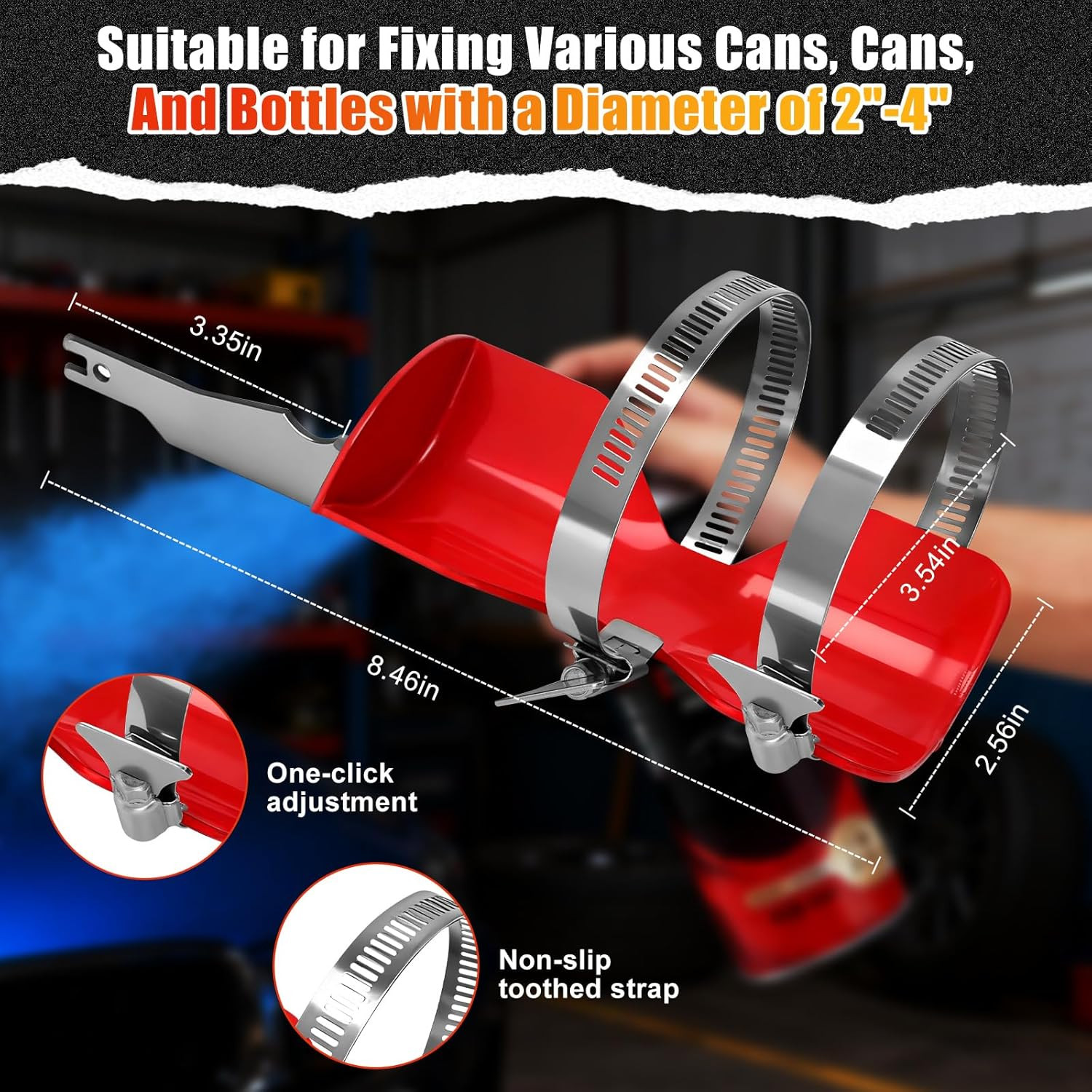 Spray Paint Can Shaker for Reciprocating Saw, Double Clamp Designs for Better Sl