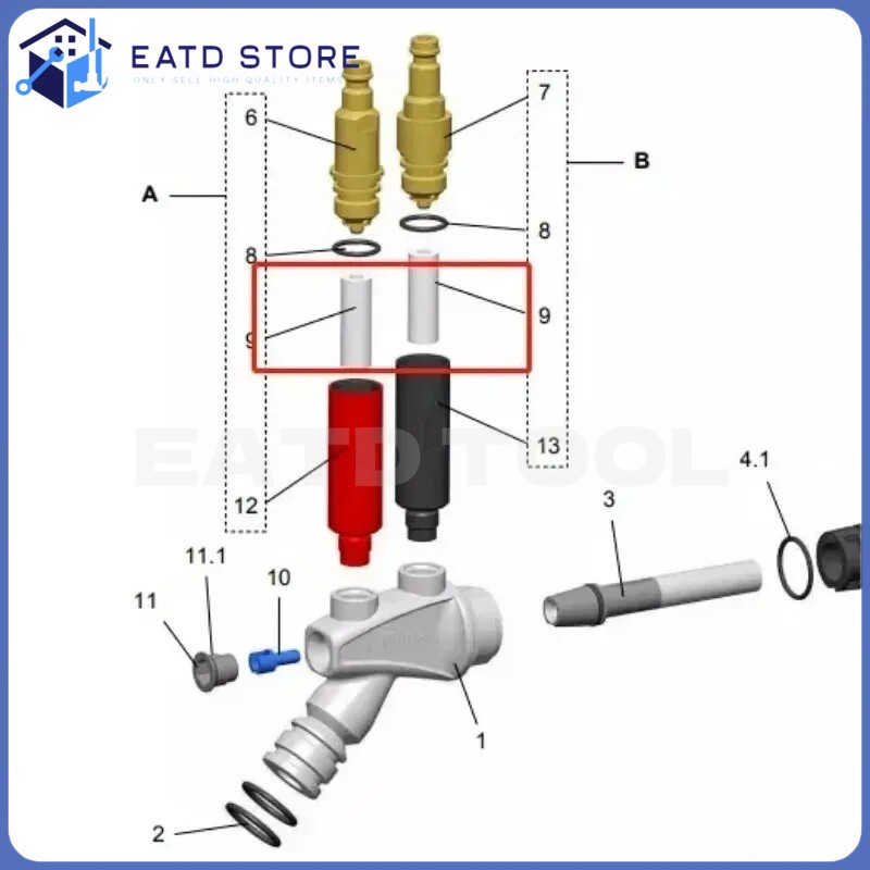 10/20pcs 1003698 Filter Element for GM Opti Powder Flow Injector IG07 IG06