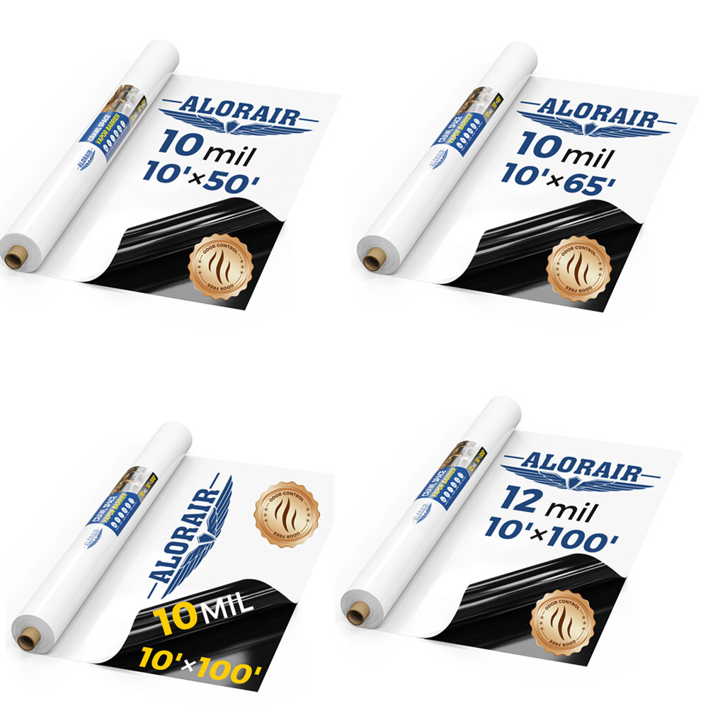 ALORAIR Crawl Space Vapor Barrier Plastic Sheeting DropCloth Vapor Barrier Cover