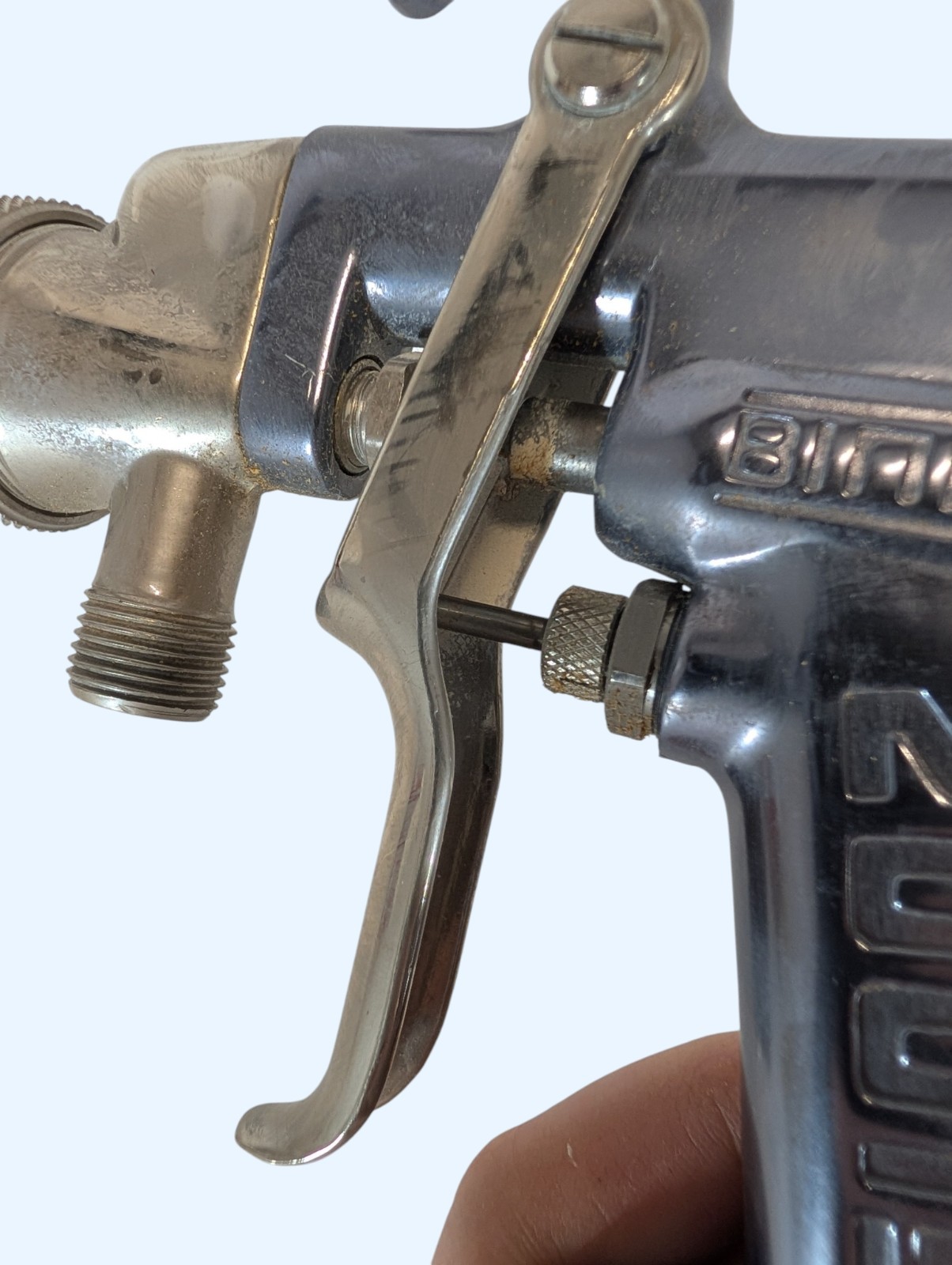 Binks 2001 Professional Spray Gun 66SD Air Cap USA w/ Original Manual Clean