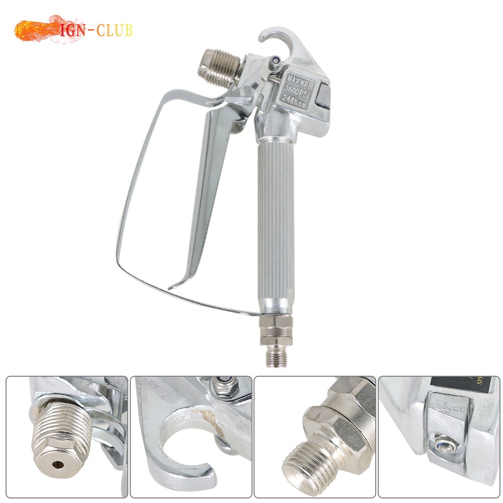 2 Pcs Airless Paint Spray Gun For Paint Sprayers 3600PSI W/517 Tip & Tip Guard