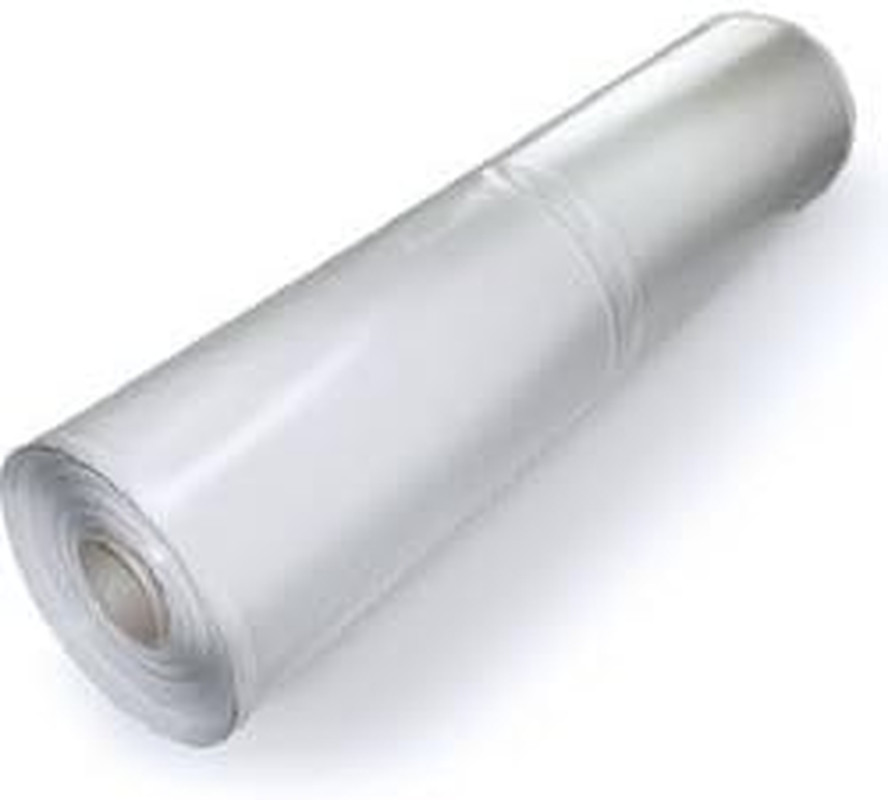 Durable 10 Mil Translucent White Poly Sheeting 20×100 Feet – Visqueen Quality