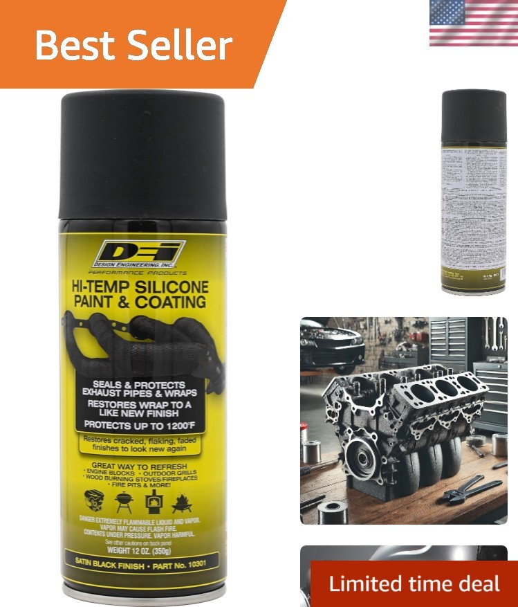 12oz High-Temperature Silicone Coating Spray – Ultimate Protection for Metal