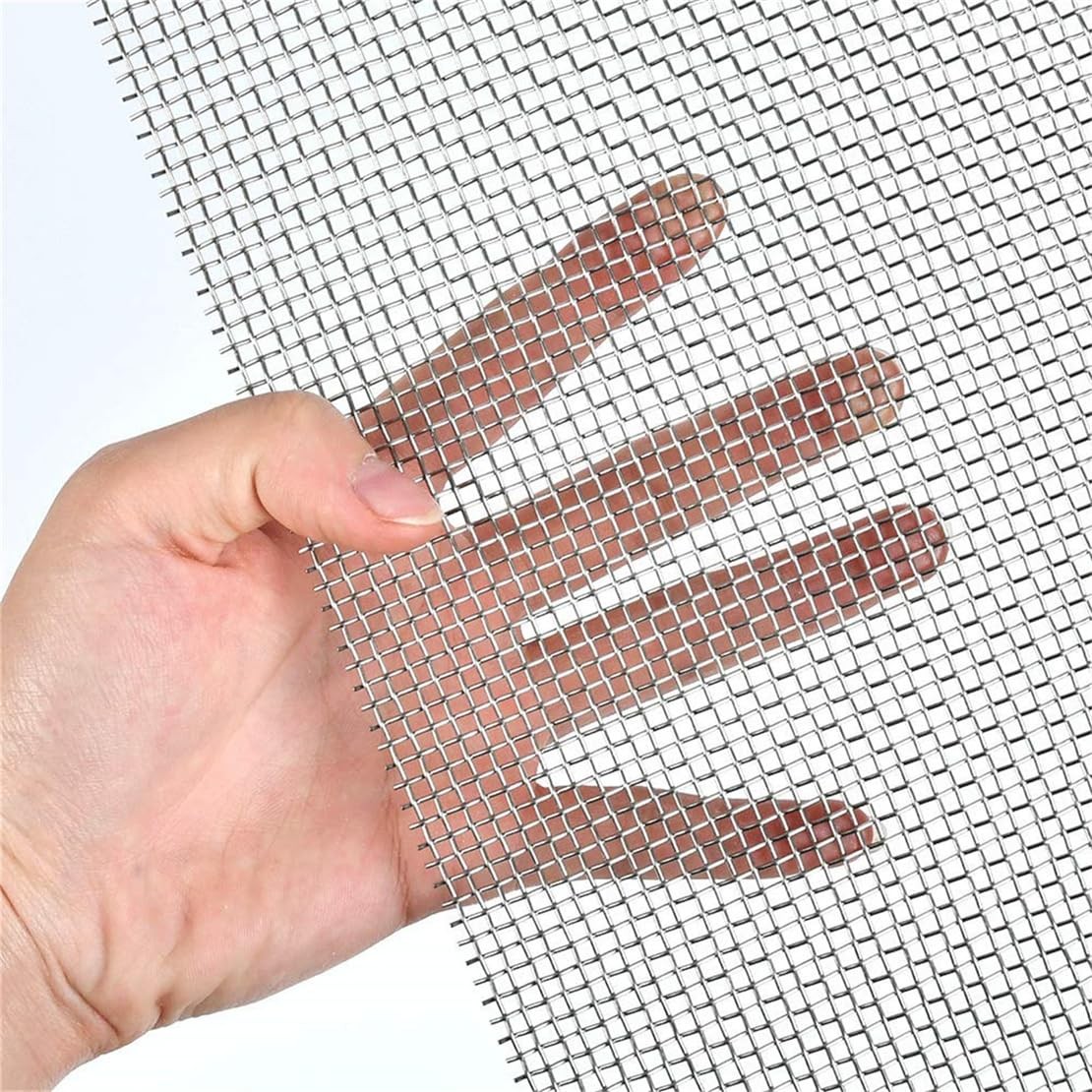 4 Pack 5 Stainless Steel Mesh, 12×8 Inch Wire Mesh Sheets for DIY Sliver