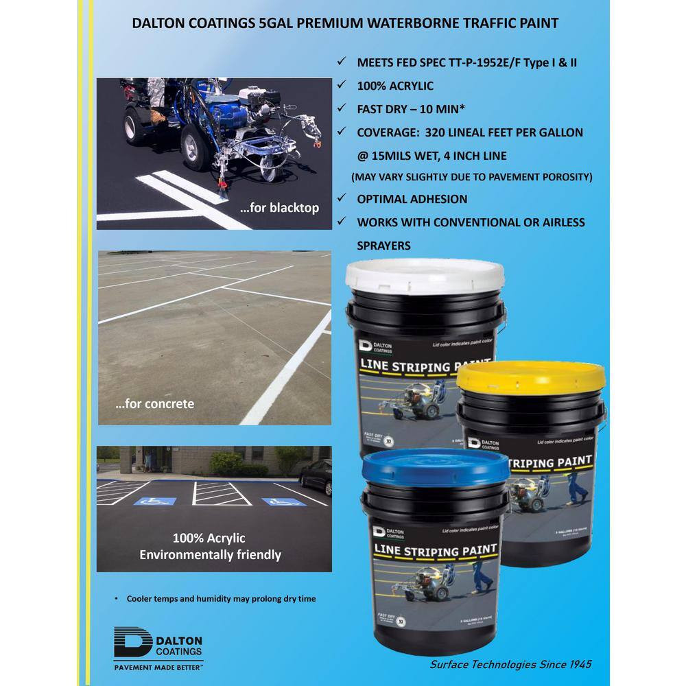 5 Gal. White Line Striping Paint