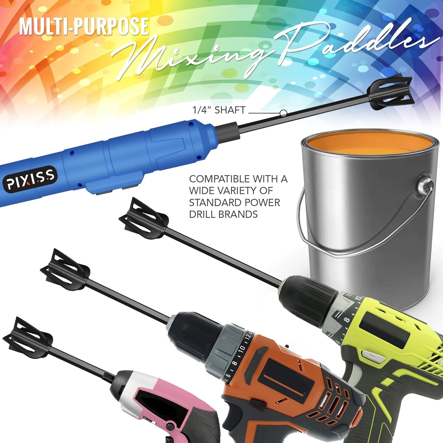 Multipurpose Bidirectional Paint Stirrer for Drill – Versatile & Reusable