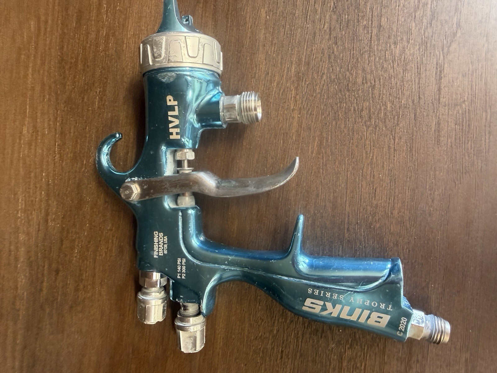 Binks Trophy Pressure Feed HVLP Spray Gun with 1.4mm 32h HVLP Nozzle