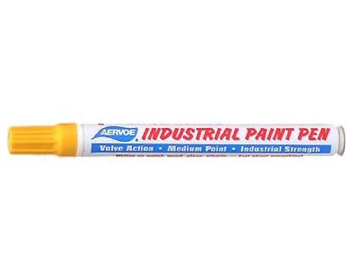 Aervoe 1222 Yellow Industrial Paint Pen – 12/pk
