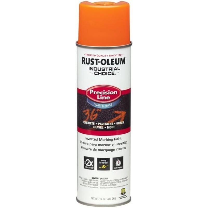 12 Pack Industrial Choice Inverted Water-Based Marking Spray Paint Fast-drying