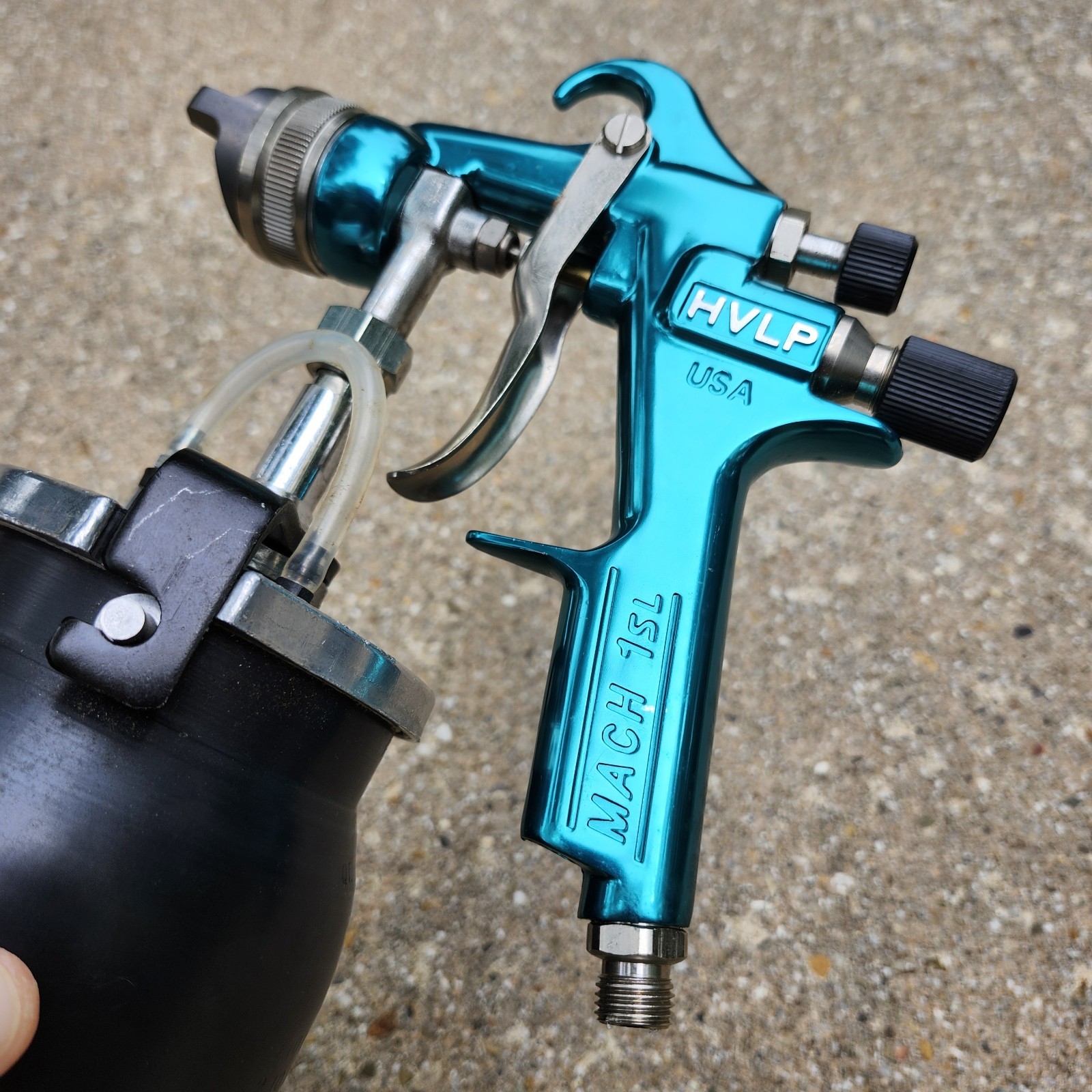 Binks Mach 1 SL HVLP Outfit #98-1176 Paint Spray Gun w/ EZ2 Siphon Cup & Nozzle