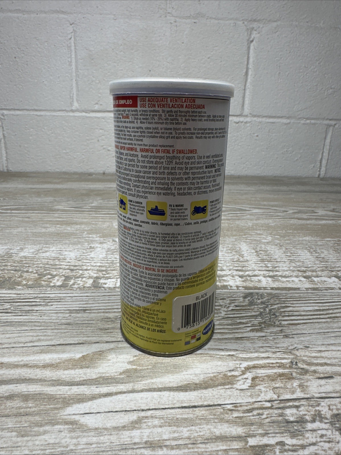 New! 14.5 ounce, Plasti Dip International Black Multipurpose Rubber Coat Paint.
