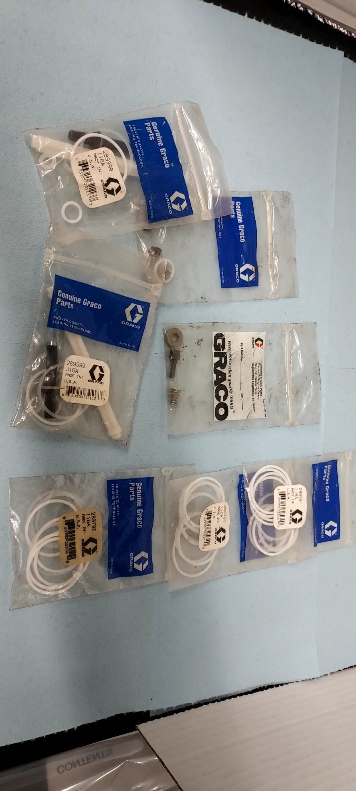 Genuine Graco AIRPRO Parts Lot 289399, 289791 “NEW OPEN BOX”
