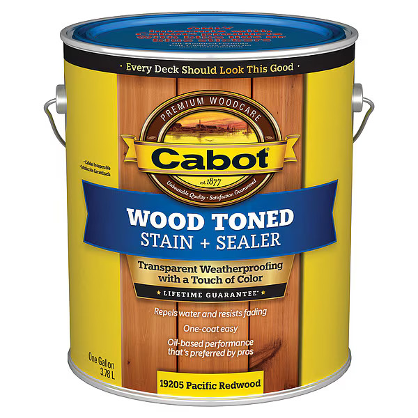 Cabot Stain,Pacific Redwood,Toned Flat,1 gal. 140.0019205.007 Cabot
