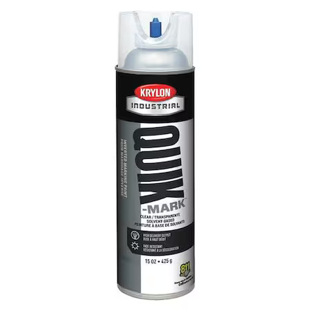Krylon Industrial A03600007 Inverted Marking Paint, 16 Oz., Clear, Solvent