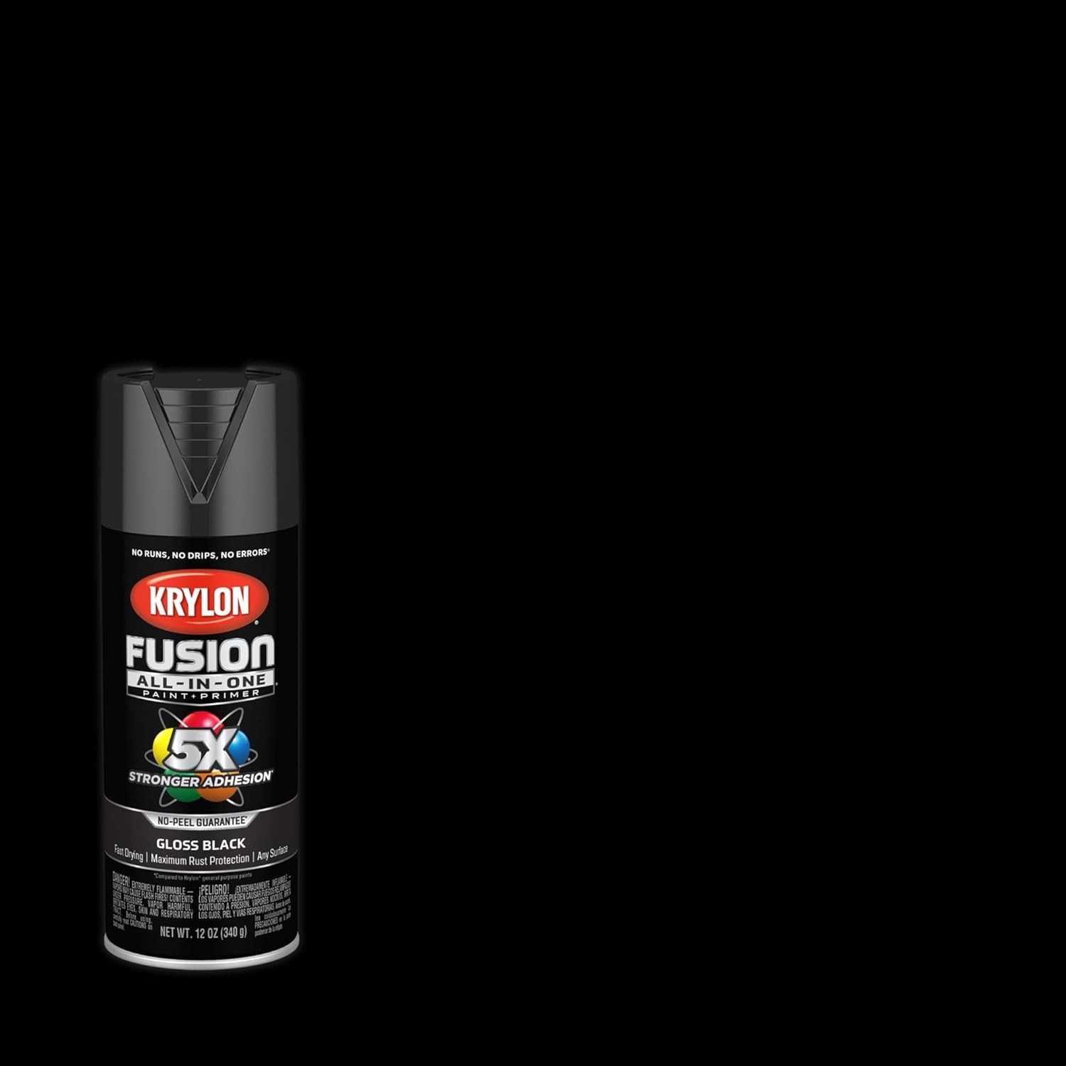 Durable Gloss Black Spray Paint – Indoor/Outdoor Use, Rust Resistant Formula