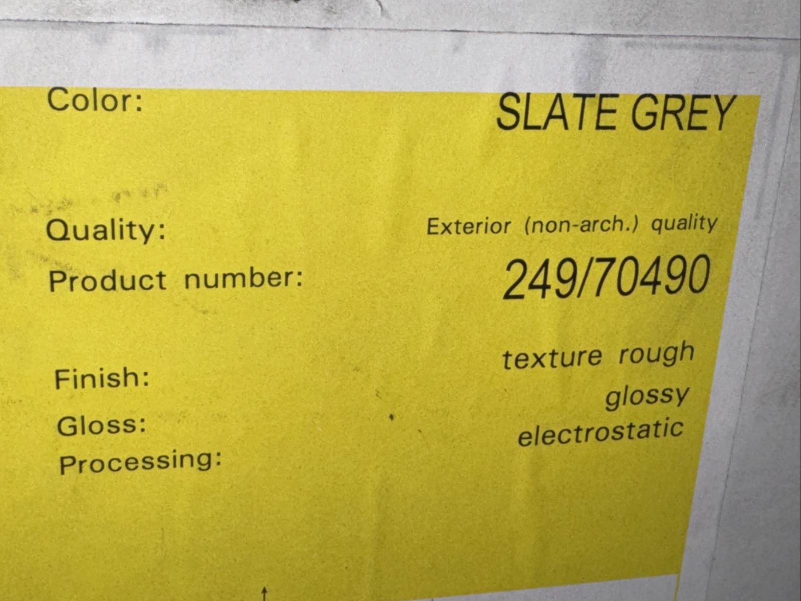 Tiger Drylac Powder Coating Slate Grey Glossy 44 Pound Electrostatic