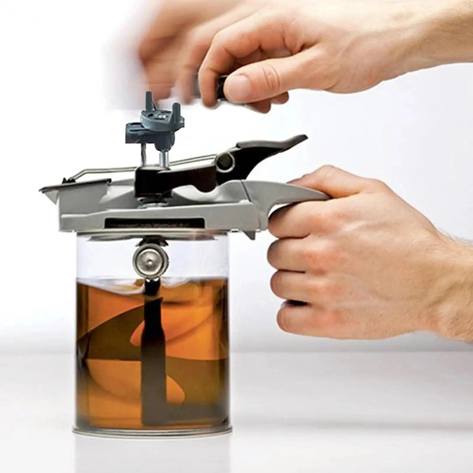 Stir Pour Paint Mix Handle Cover Coating Stirrer 1L/4L Paint Can Lid Mixer