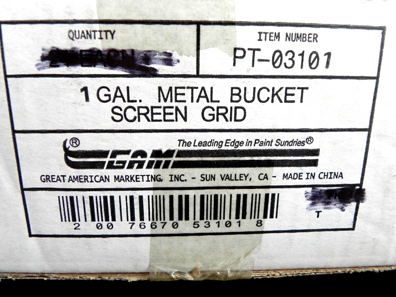 (Lot of 2) Gam 1 Gal Metal Bucket Screen Grid PT-0310 Silver Rust Resistant (HR)