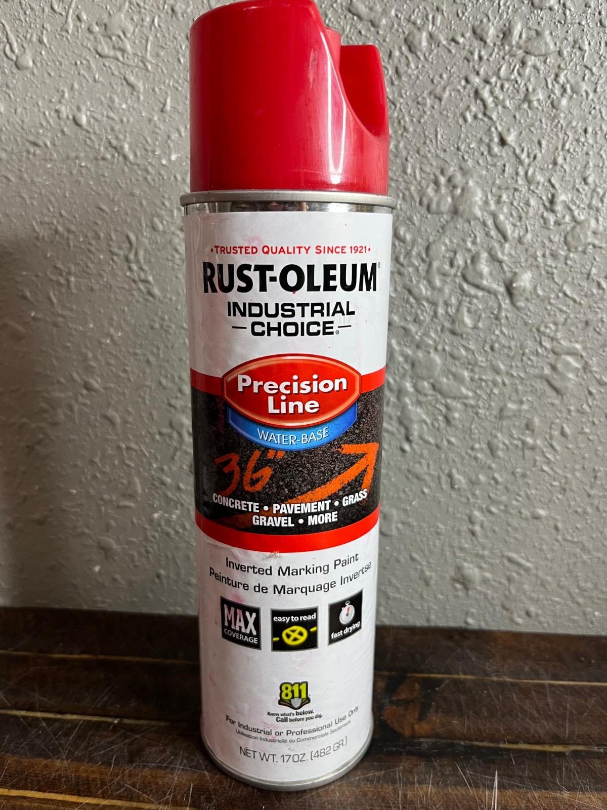 2 Pack Rust-Oleum Industrial Choice Precision Line Inverted Marking Paint 17oz