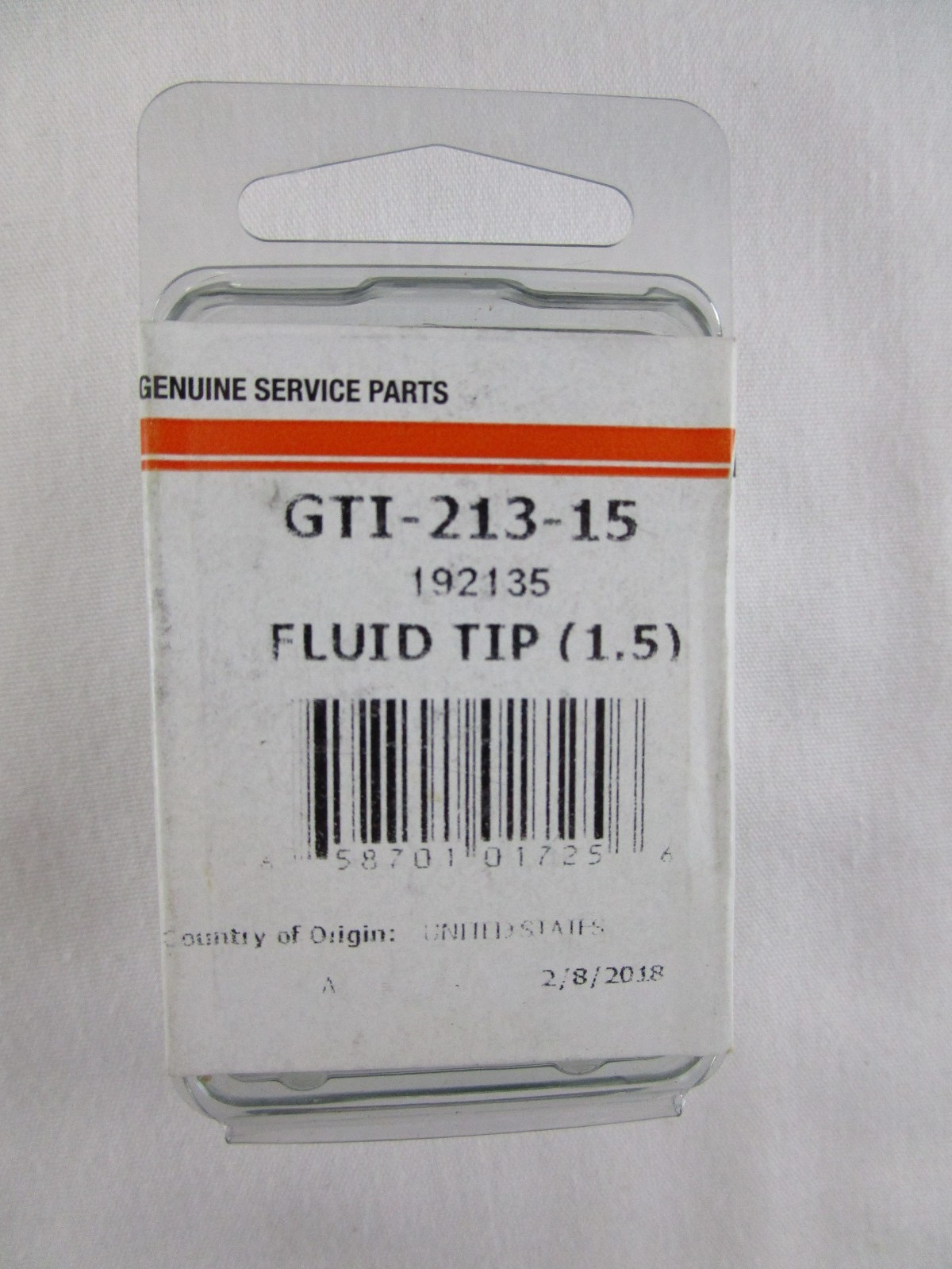 Devilbiss GTI-213-15 1.5 MM Fluid Tip Air Tip Air Nozzle OEM Sealed Free Shp.