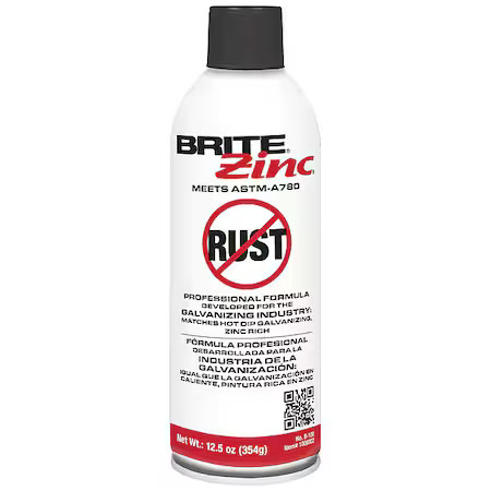 Weld-Aid B-100 Exterior Galvanizing Compound, Spray Primer, Aluminum/Metallic,