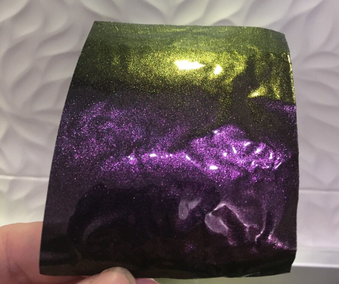 Gloss BLACK CHAMELEON PINK GOLD GREEN Powder Coat Paint 1 Lb/ 450 g