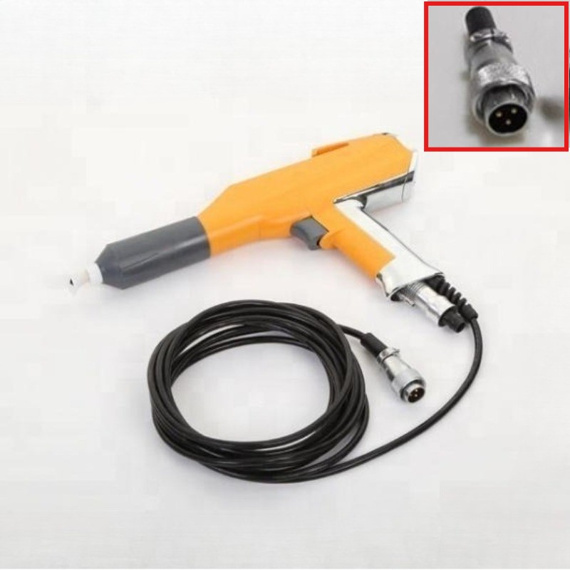 GM02 aftermarket electrostatic powder coating spray gun with wire 3 pins
