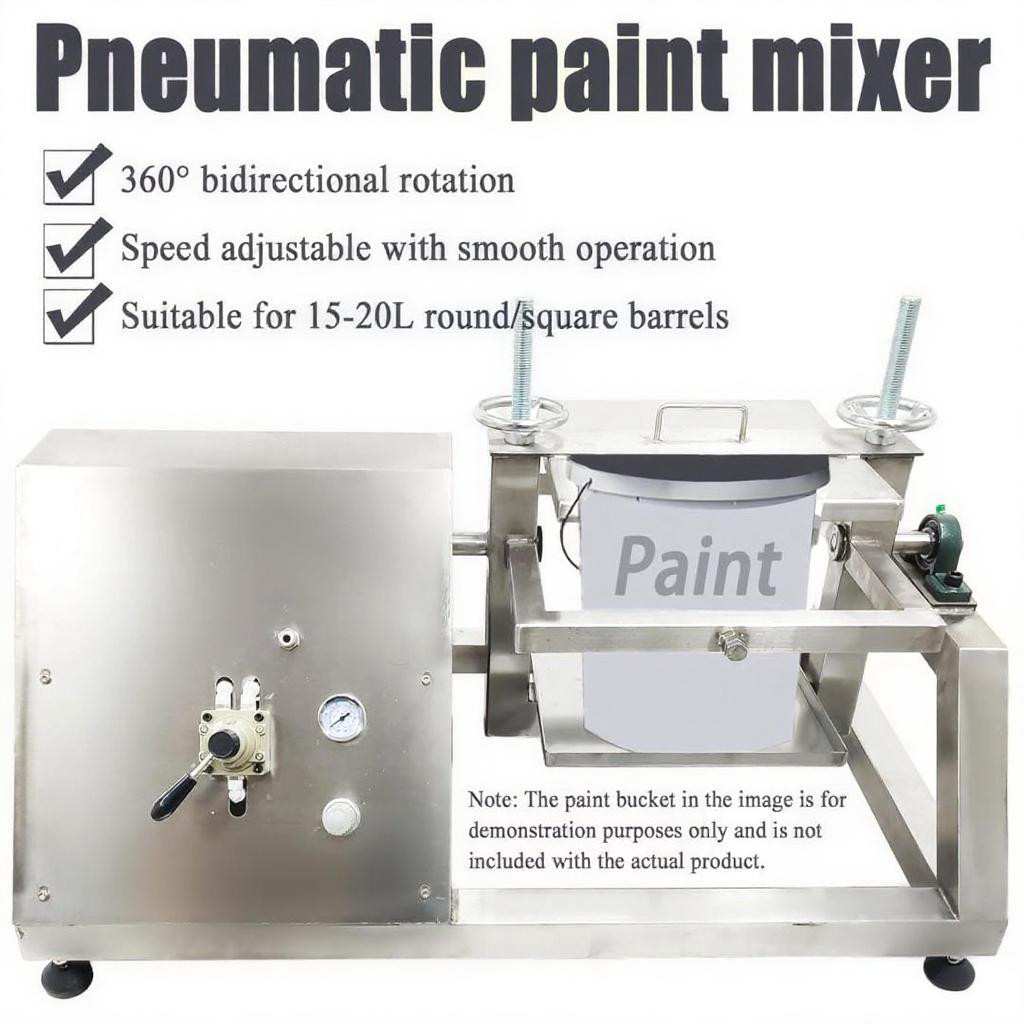 Paint Swing Machine 10-20L 360 Rotated Pneumatic Mixer for Square or Round Drums