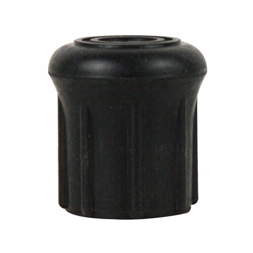Sharpvet Galvanized Steel Kick Stop Replacement Part Black End Cap 1 Each