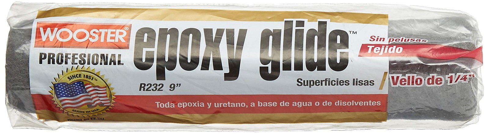 Wooster Brush R232-9 Epoxy Glide Roller Cover, 1/4-Inch Nap, 9-Inch 9″