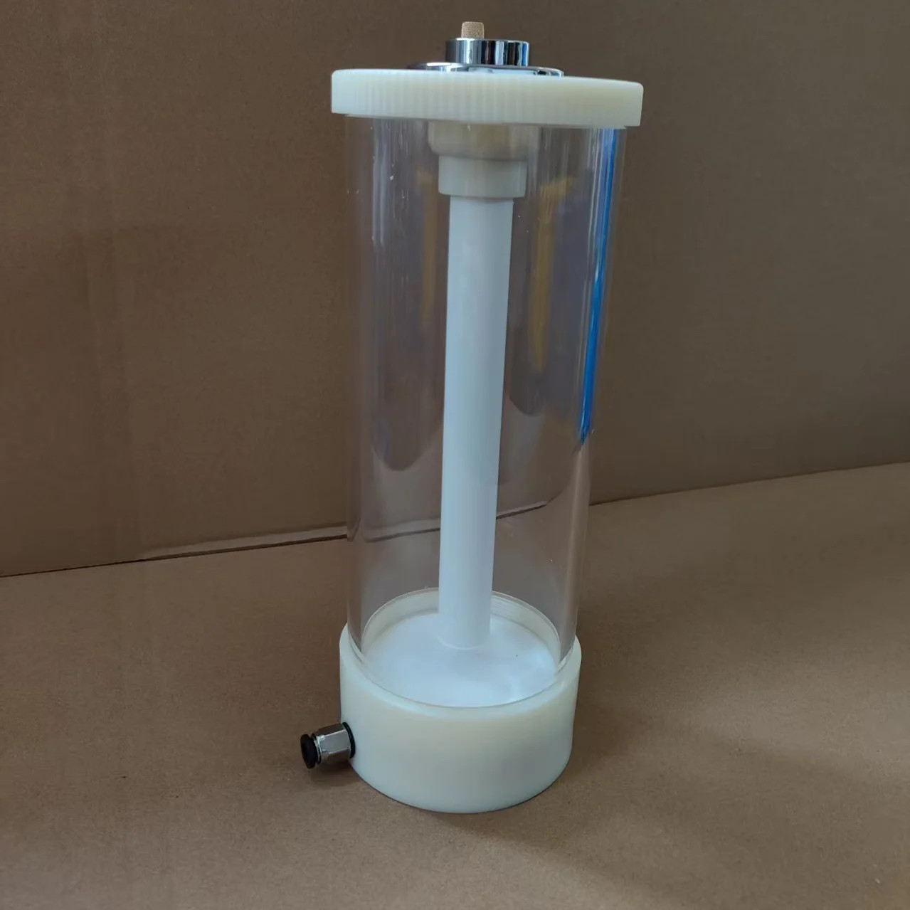 1L Transparent Plastic Mini Powder Hopper Small Glass Cup for Powder