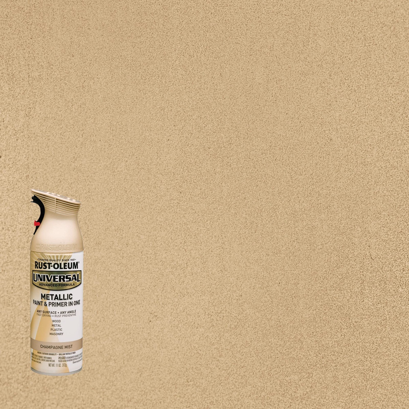 Rust-Oleum 261415 Universal All Surface 11 Ounce (Pack of 1), Champagne Mist