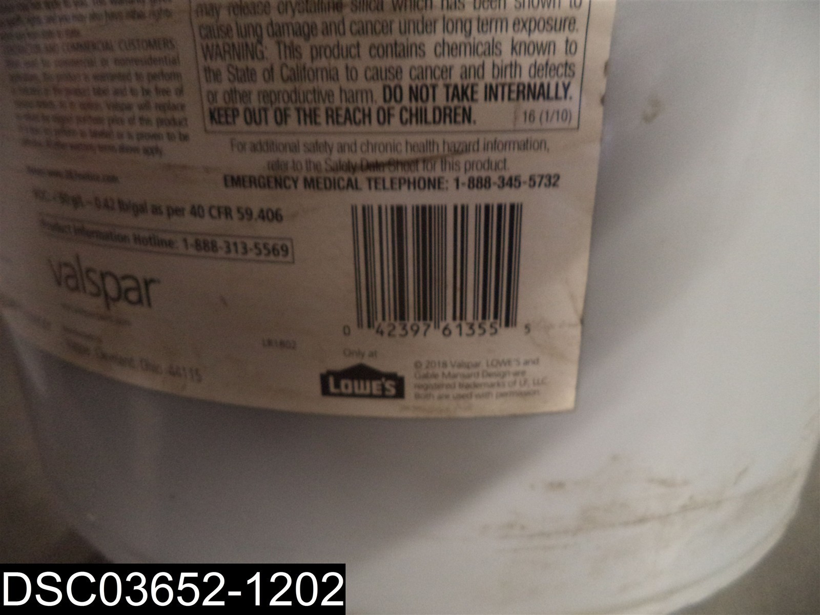 QTY=5 Gallons: 935351 Valspar Pro Express Extra White Interior Coat 042397613555