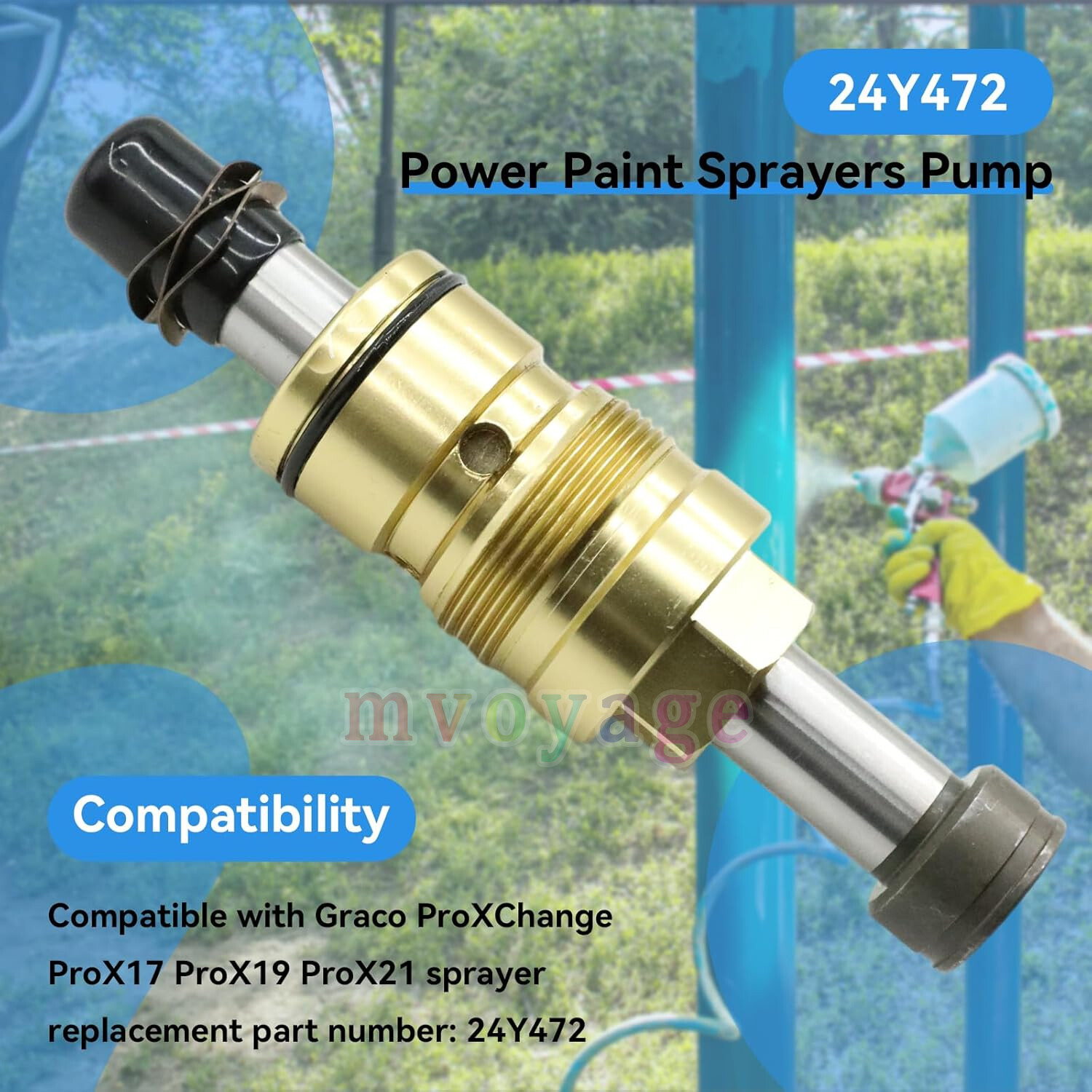 for Graco,Replace Paint Sprayer Pump 24Y-472 ProXChange Kit Magnum ProX17 ProX19