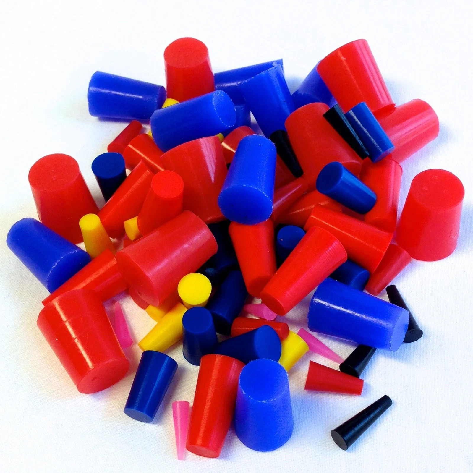 160pc High Temp Silicone Rubber End Cap and Tapered Stopper Plug Assortment Kit