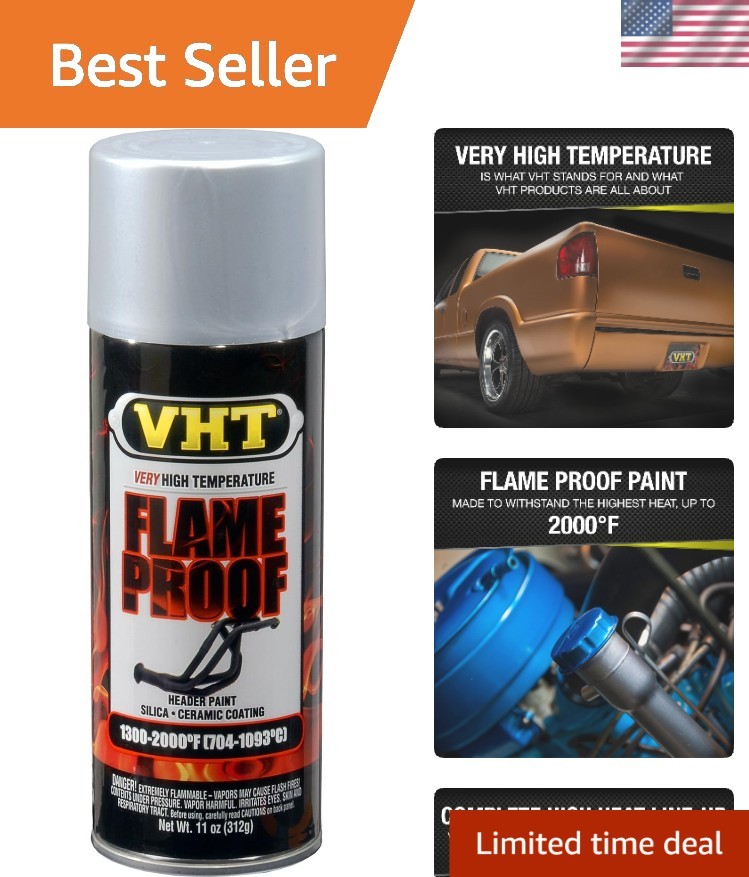 Flameproof Coating, Silver, Flat -1 Each