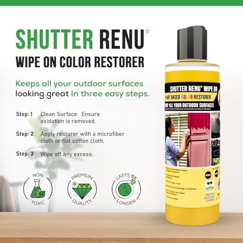 Shutter Renu Wipe On | Advanced Color / 8 Fl Oz (Pack of 1), Clear